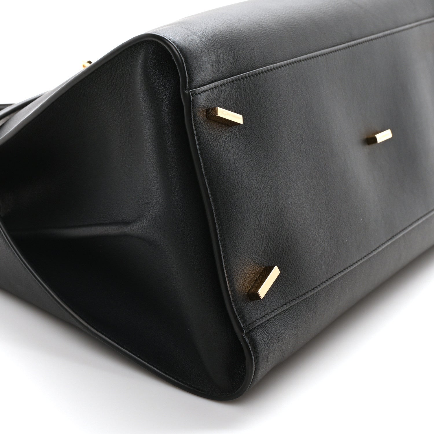 Salvatore Ferragamo Calfskin Large Hug Soft Bag Black Flame Red 8 of 9