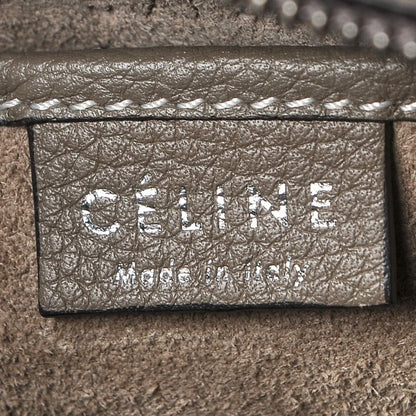 Celine Drummed Calfskin Nano Luggage Souris 7 of 7