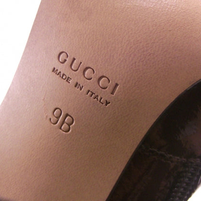 Gucci Patent Leather Tall Mid Calf Boots 9 B 5 of 8