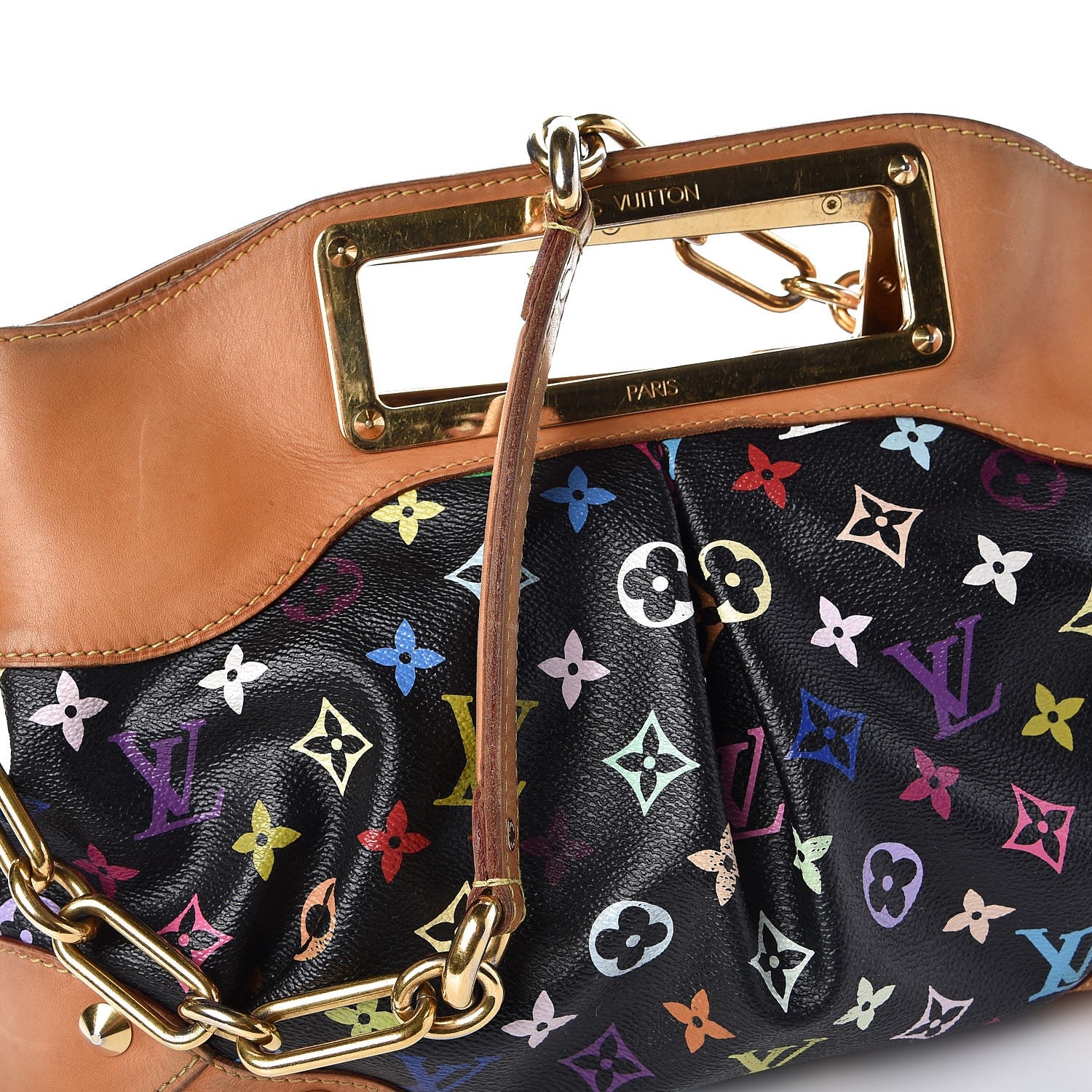 Louis Vuitton Monogram Multicolor Judy MM Black 9 of 11