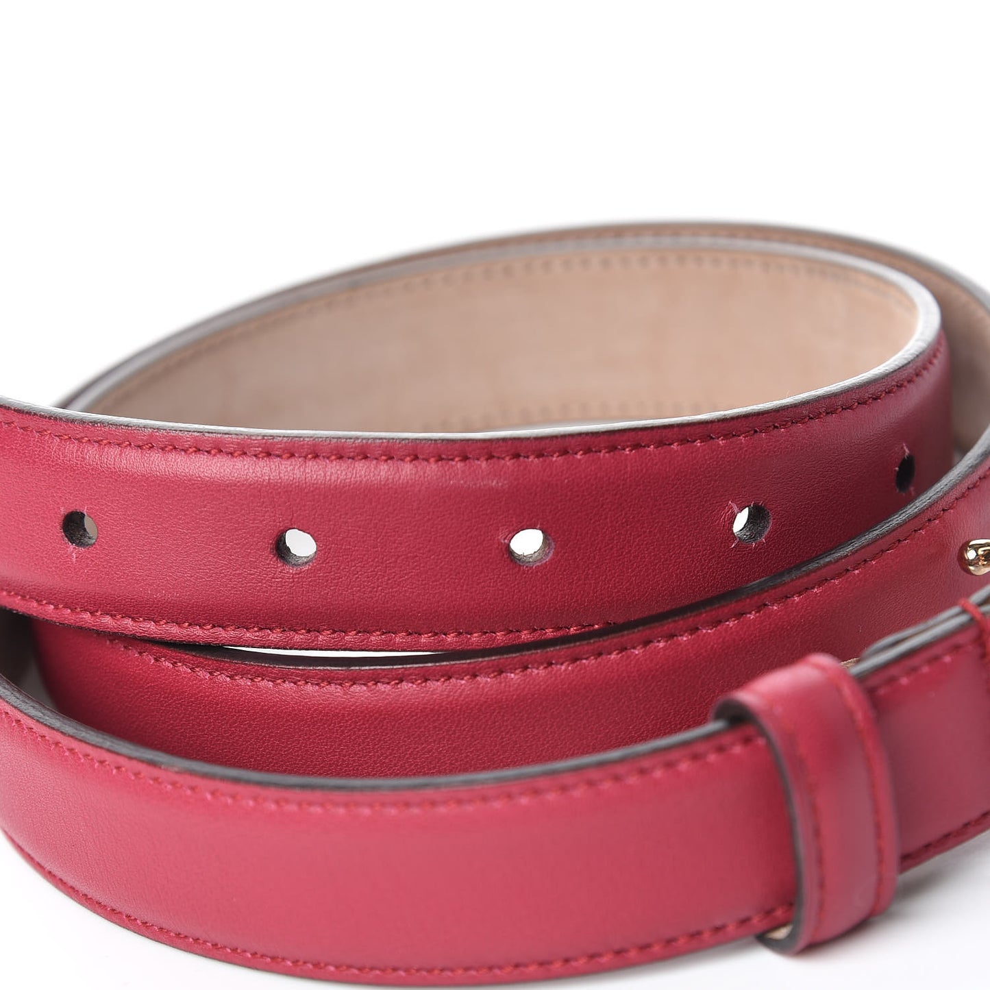 Moon Calfskin Interlocking G 25mm Belt 85 34 Petunia