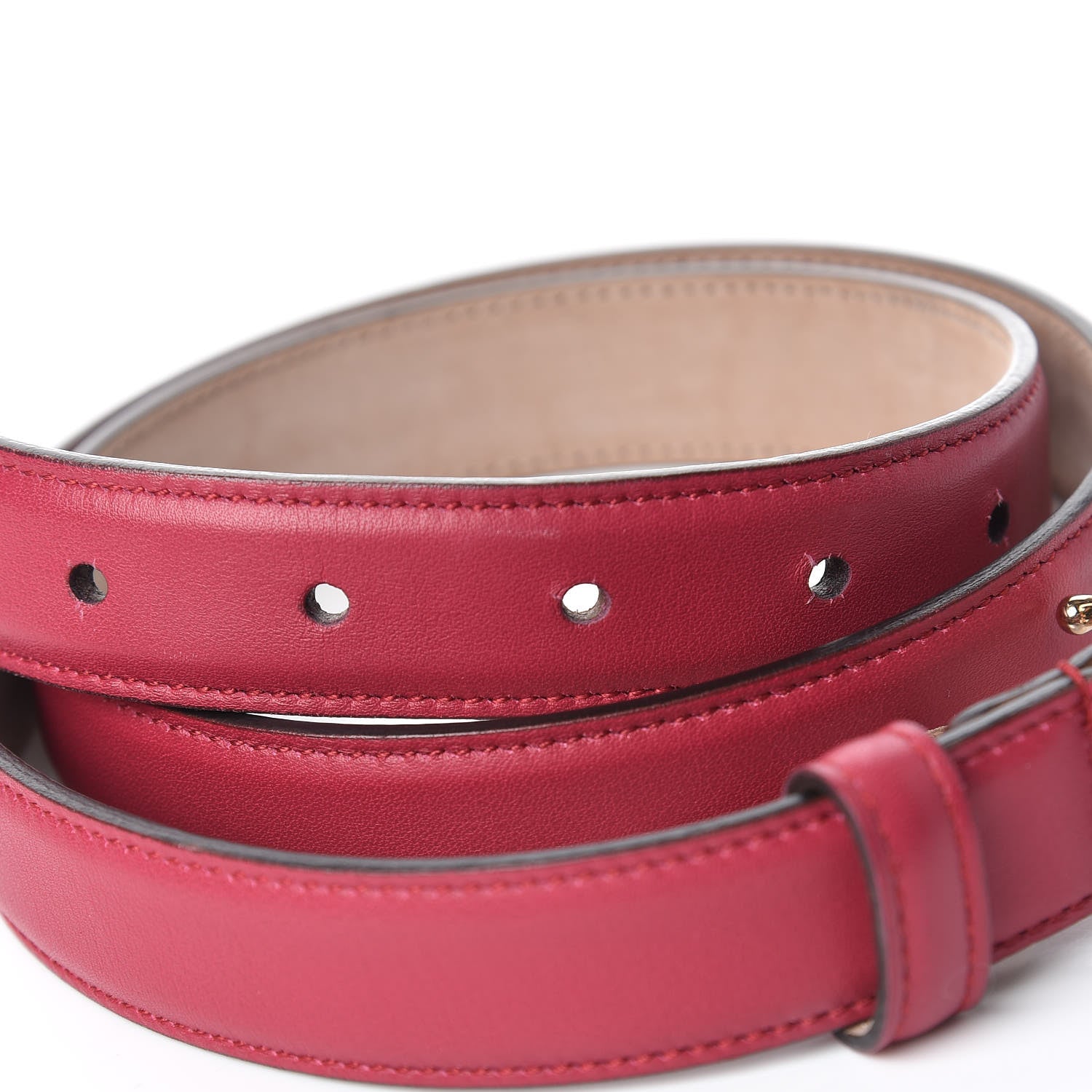 Gucci Moon Calfskin Interlocking G 25mm Belt 85 34 Petunia 6 of 7