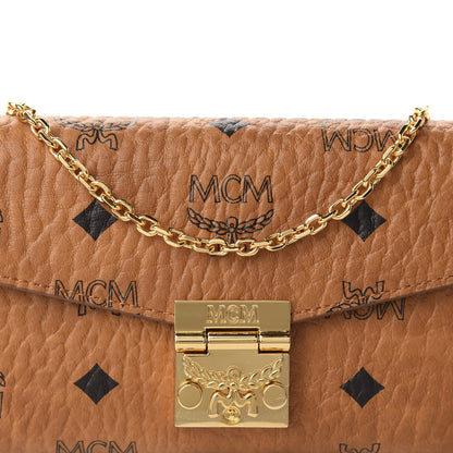 MCM Visetos Large Patricia Wallet On Chain Cognac 9 of 9