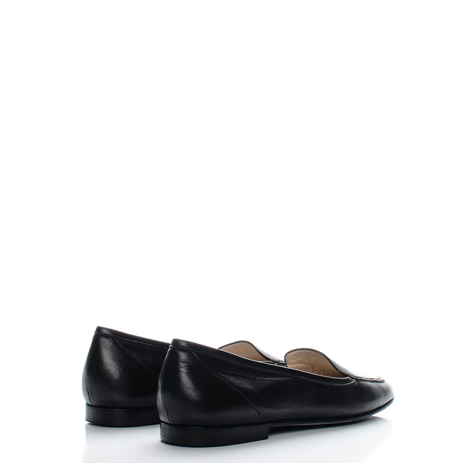 Chanel Lambskin CC Loafers 37 Black 4 of 9