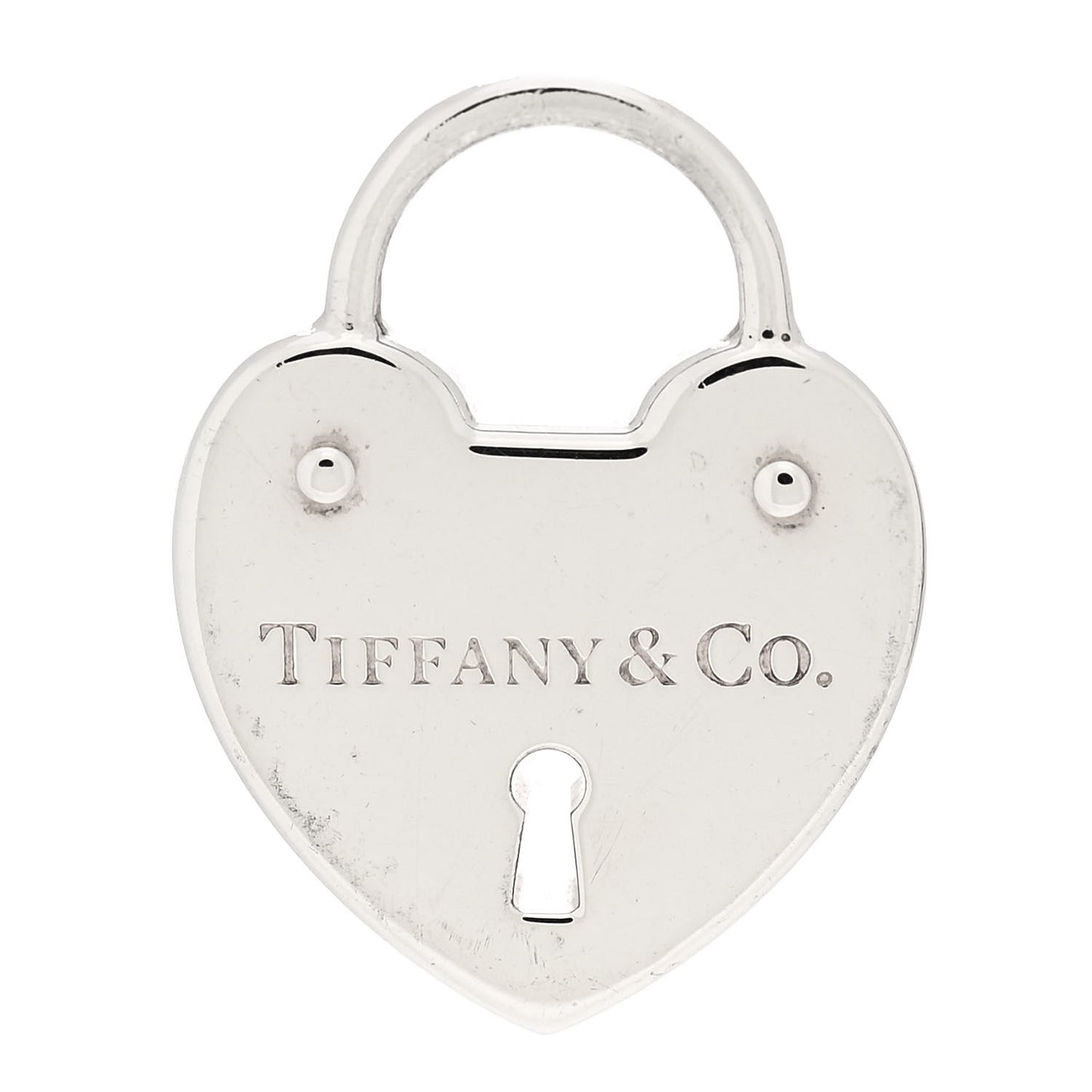 Sterling Silver Heart Lock Pendant