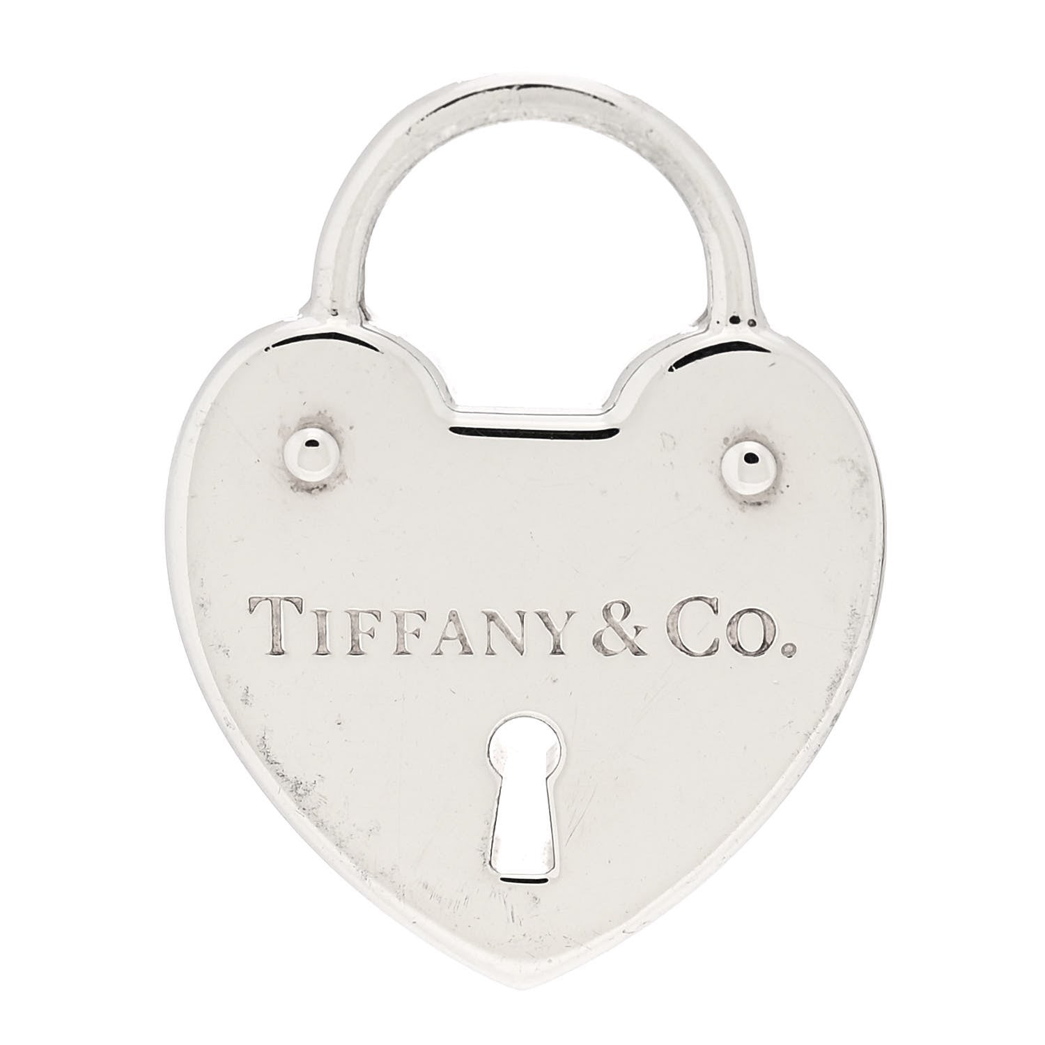 Tiffany Sterling Silver Heart Lock Pendant 1 of 5