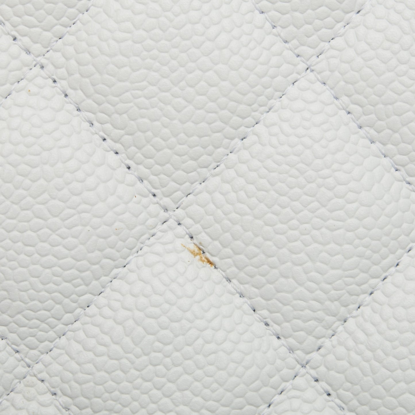 Caviar Jumbo Single Flap White