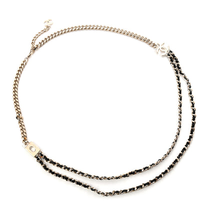 Chanel Lambskin CC Chain Belt Black Gold 1 of 6