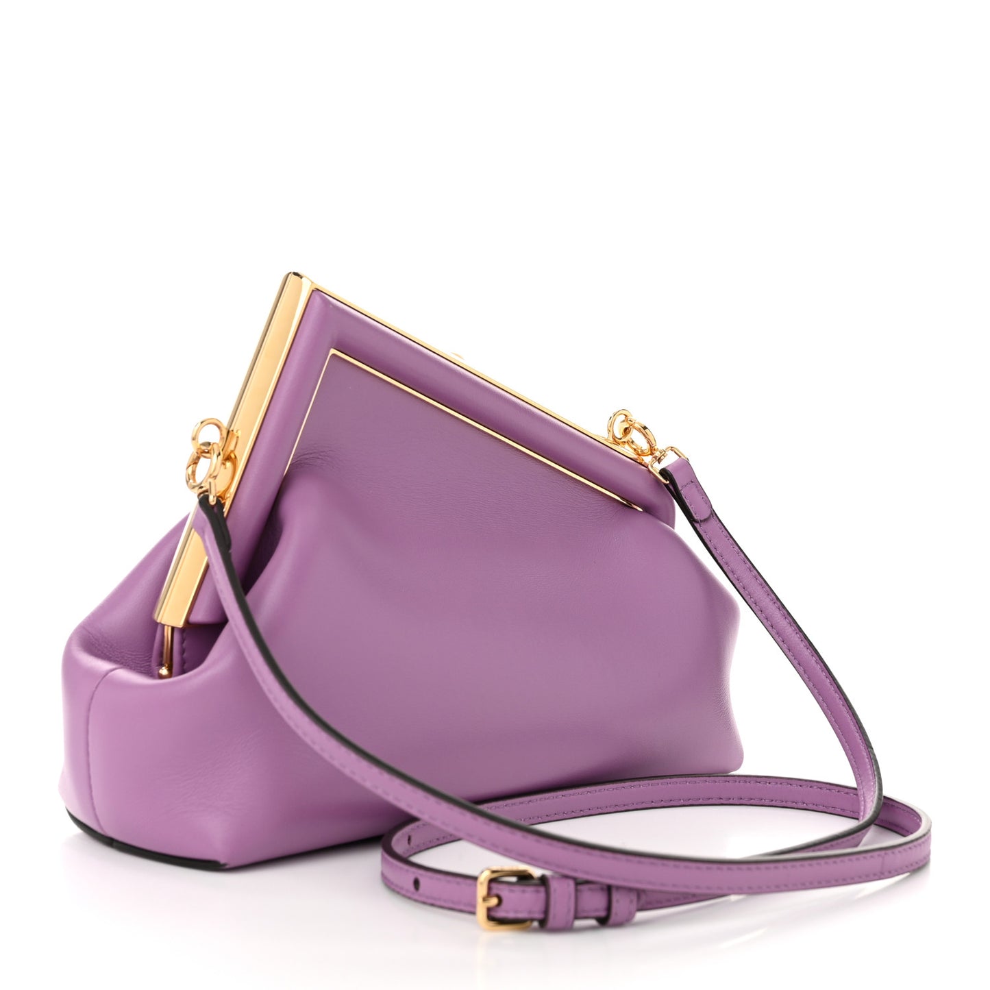 Shiny Nappa Small Fendi First Agapanto