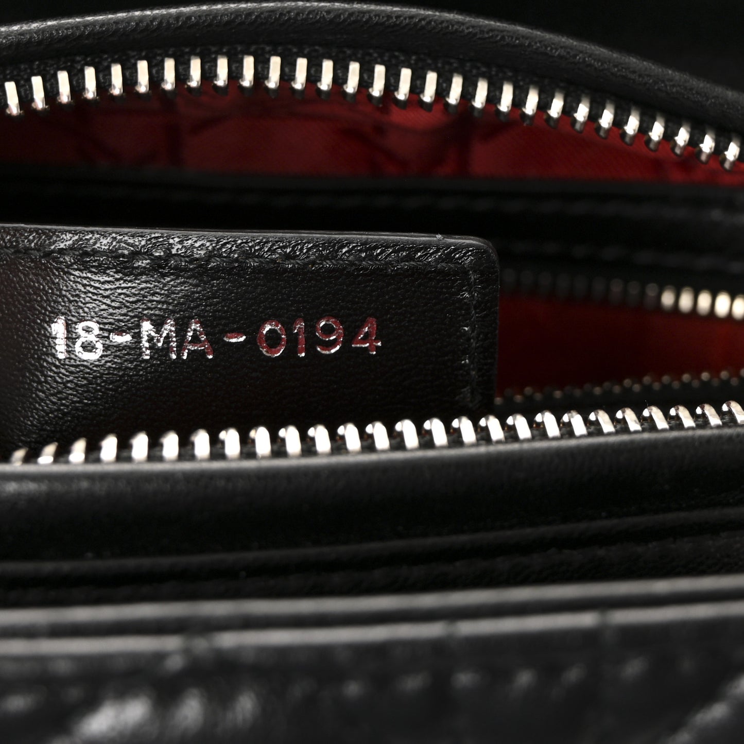 Lambskin Cannage Medium Lady Dior Black