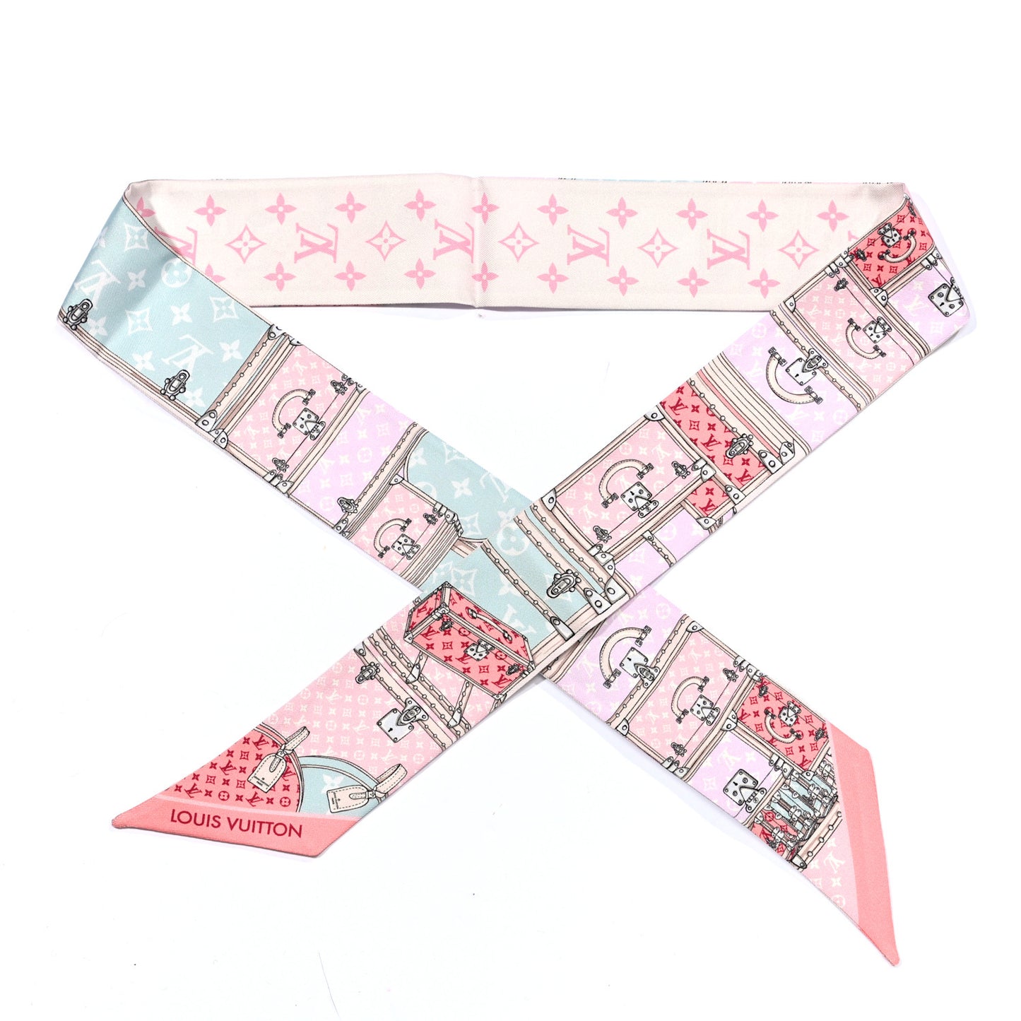 Silk Monogram Let's Go BB Bandeau Pink