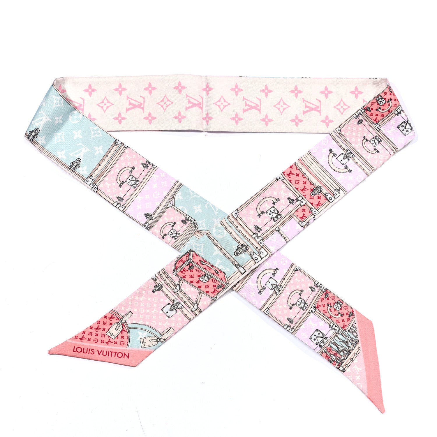 Louis Vuitton Silk Monogram Let's Go BB Bandeau Pink 1 of 3