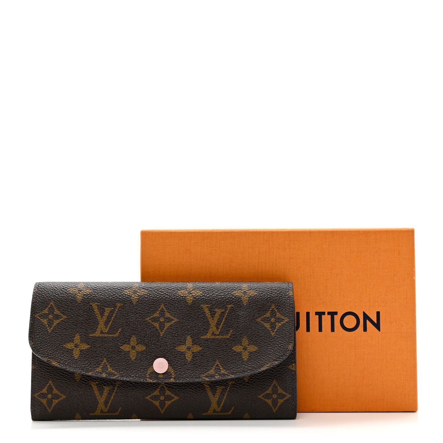 Monogram Emilie Wallet Rose Ballerine