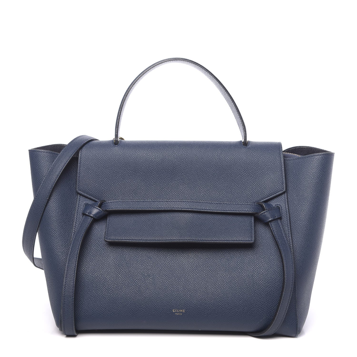 Celine Grained Calfskin Mini Belt Bag Deepsea 1 of 14