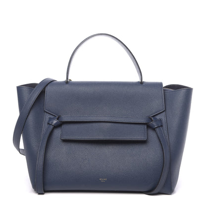 Celine Grained Calfskin Mini Belt Bag Deepsea 1 of 14