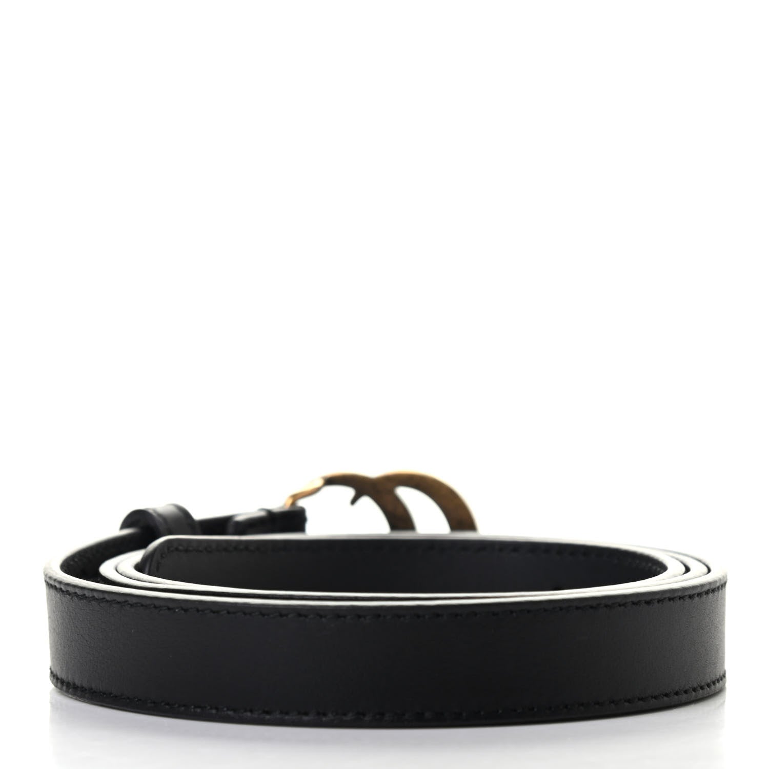 Gucci Calfskin Double G 20mm Belt 90 36 Black 2 of 4