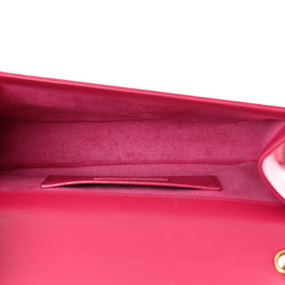 Saint Laurent Smooth Calfskin Classic Monogram Kate Tassel Chain Wallet Pink 5 of 12
