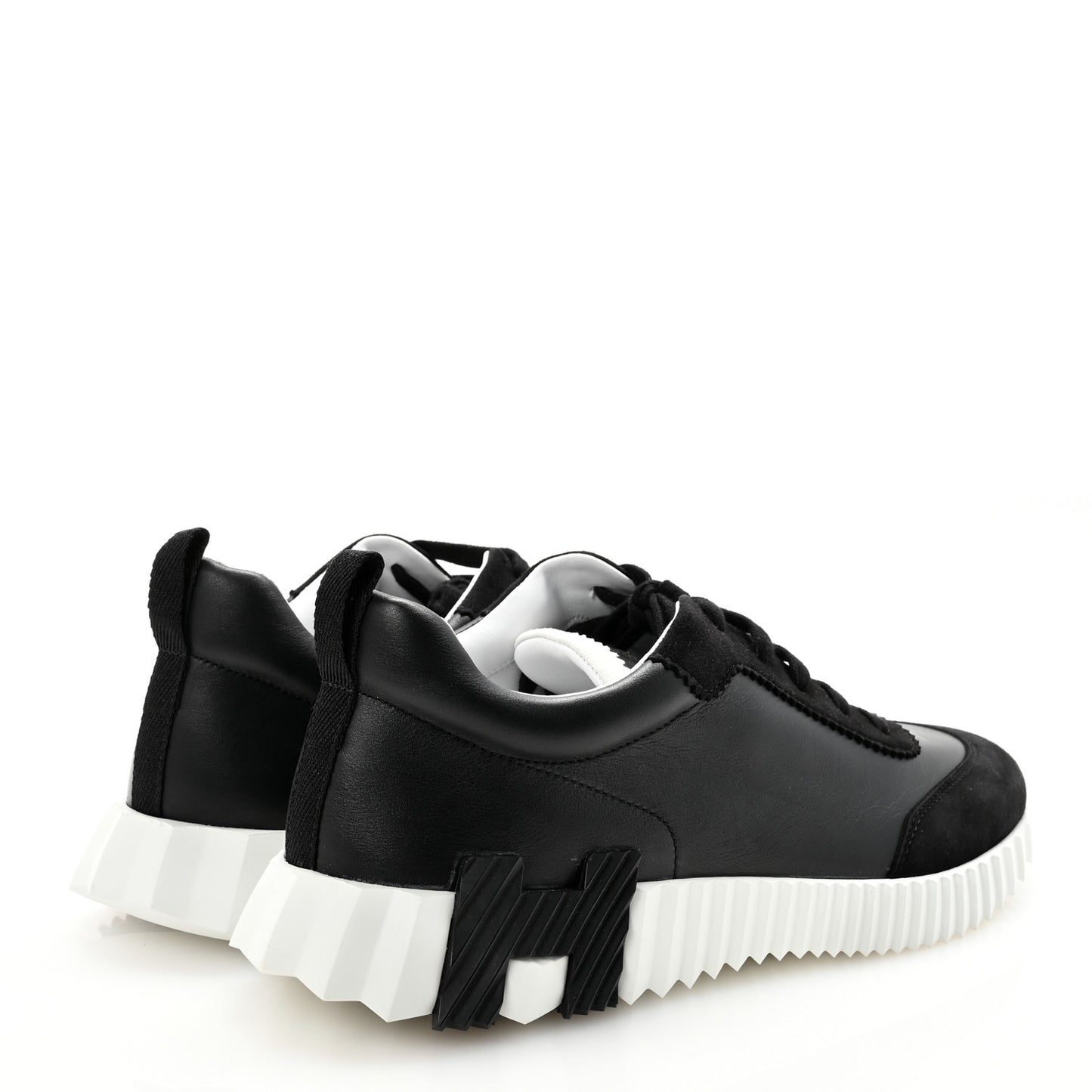 Goatskin Suede Goatskin Mens Bouncing Sneakers 41 Black