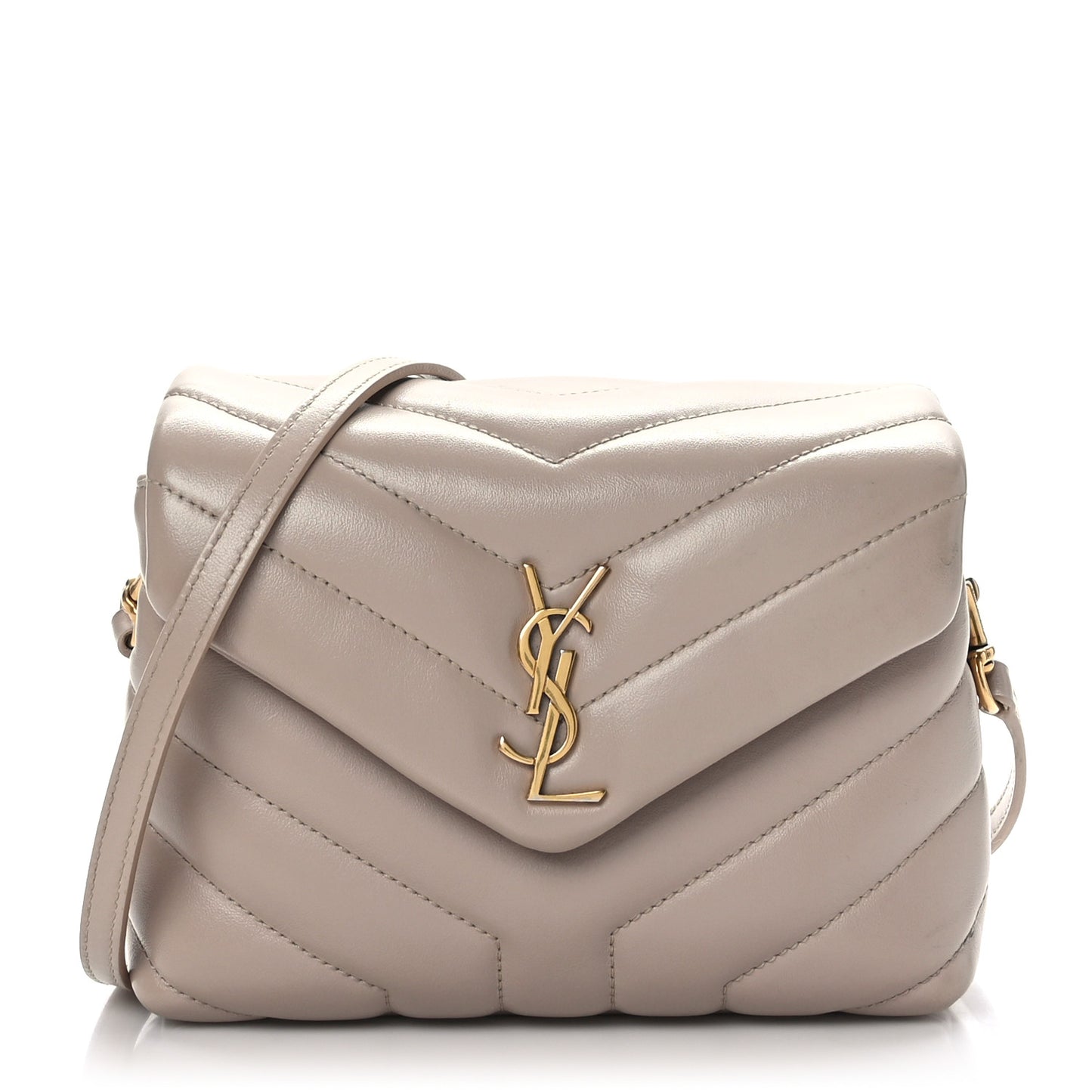 Calfskin Y Quilted Monogram Toy Loulou Satchel Light Natural