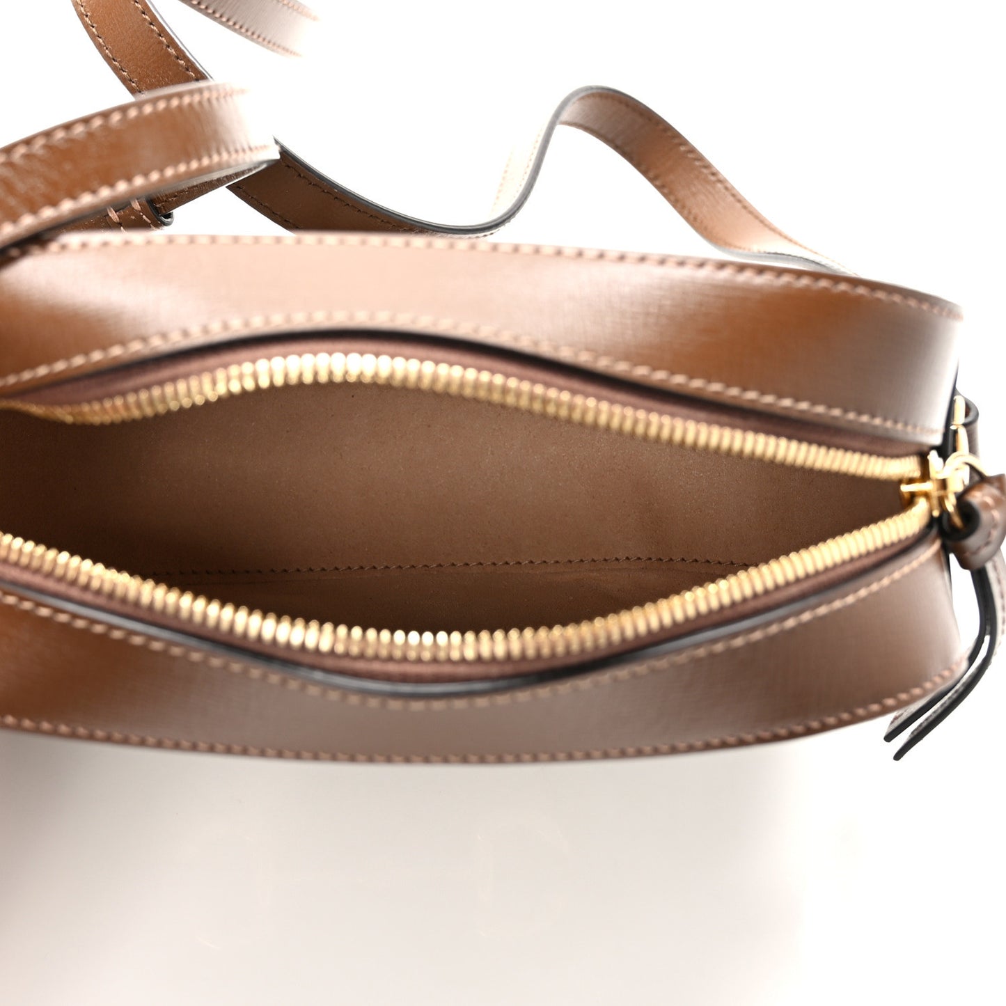 GG Supreme Monogram Mini Horsebit 1955 Camera Shoulder Bag Beige Brown Sugar
