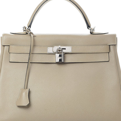 Hermes Togo Kelly Retourne 32 Gris Tourterelle 8 of 13