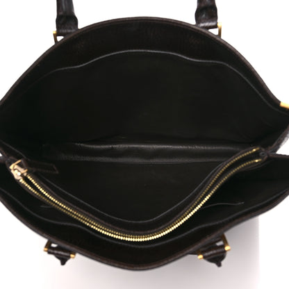 Fendi Dimpled Calfskin Classico No. 4 Tote Brown 5 of 9