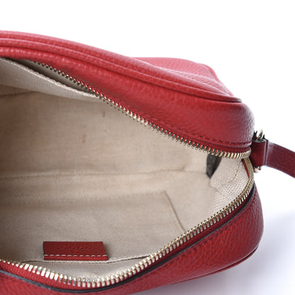Gucci Pebbled Calfskin Small Soho Disco Bag Tabasco Red 4 of 11