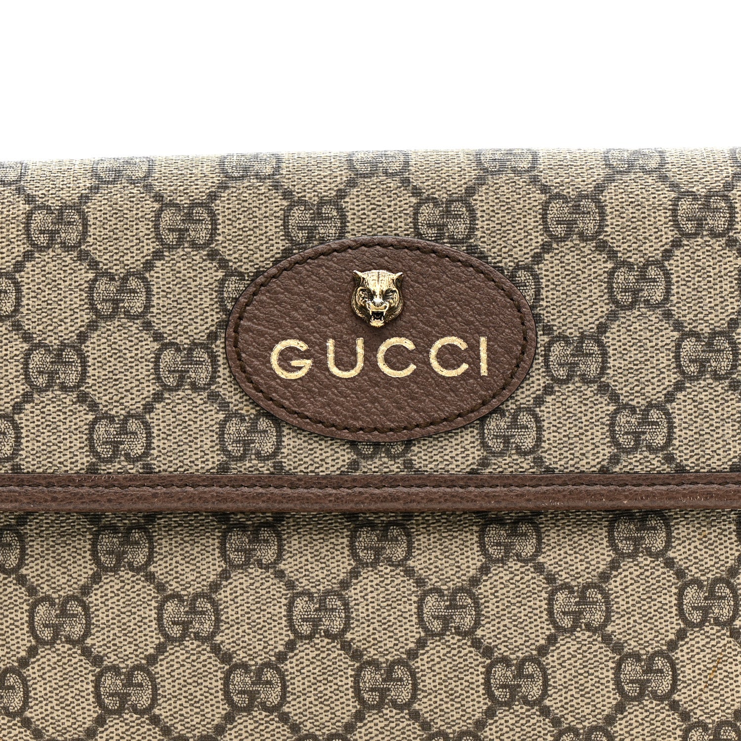 Gucci GG Supreme Monogram Neo Vintage Web Belt Bag Brown 8 of 14