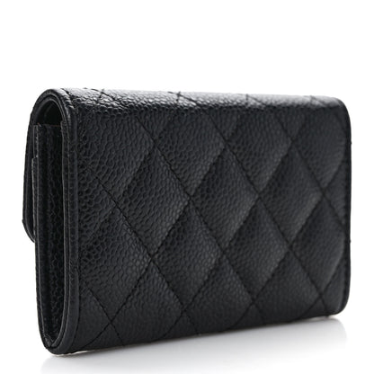 Chanel Caviar Quilted Flap Card Holder Black 3 of 7
