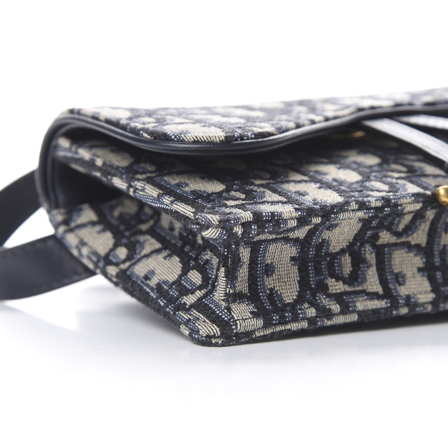 Oblique Saddle Belt Bag Blue