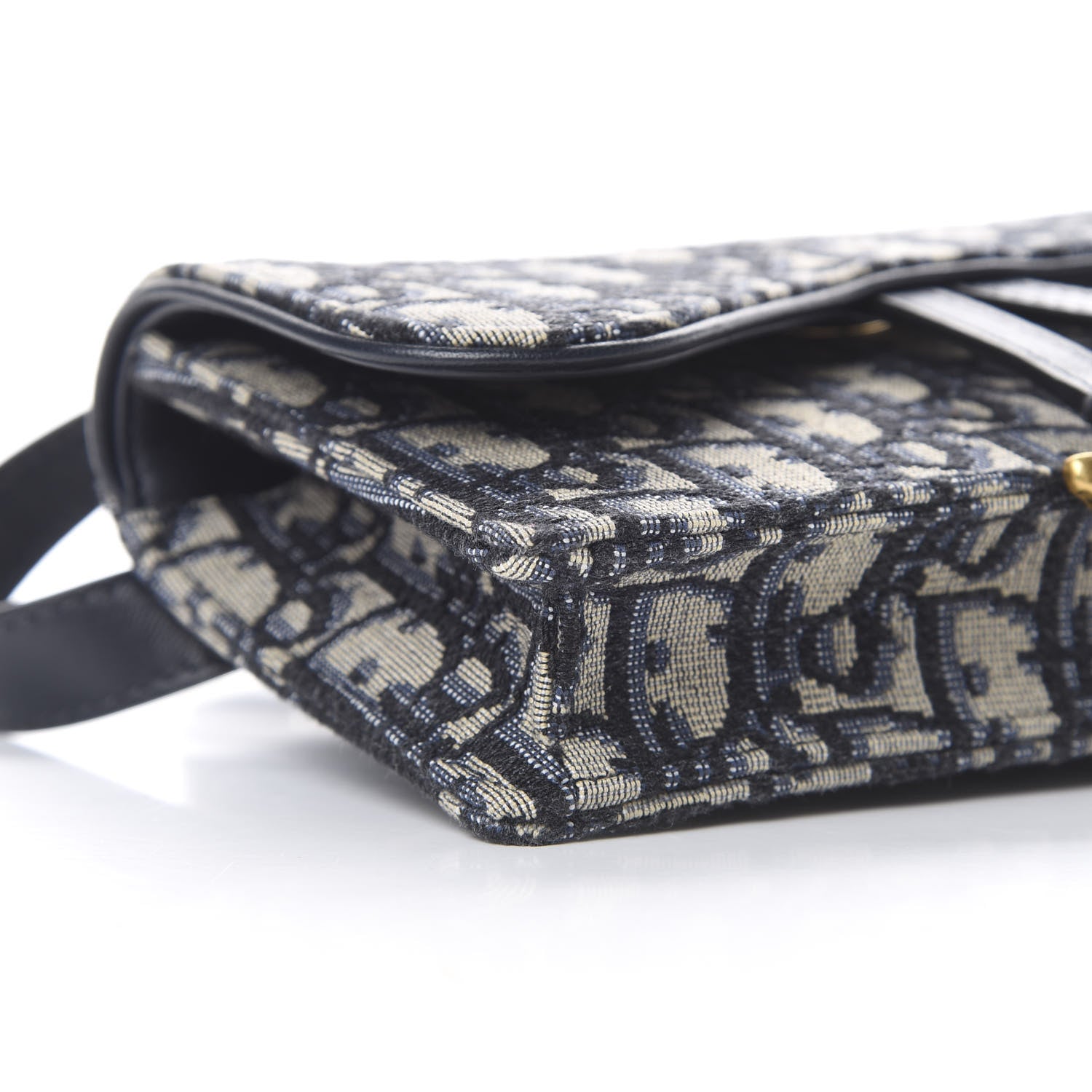 Christian Dior Oblique Saddle Belt Bag Blue 11 of 12