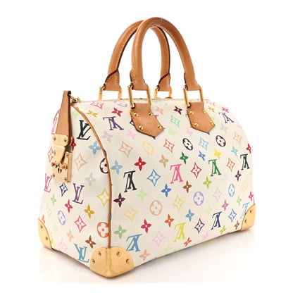 Louis Vuitton Monogram Multicolor Speedy 30 White 3 of 14