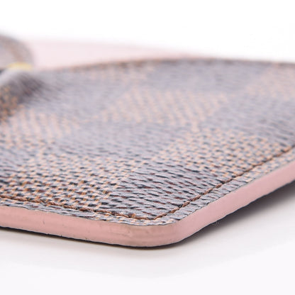 Louis Vuitton Damier Ebene Caissa Card Holder Rose Ballerine 9 of 10