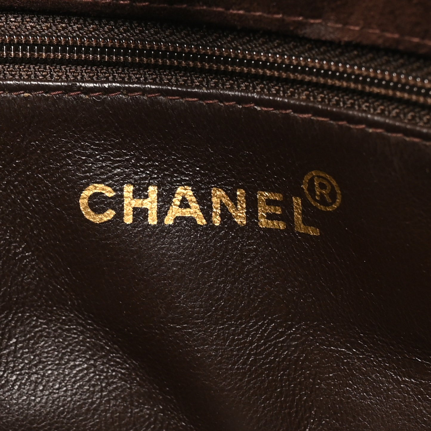 Suede Quilted Tote Brown