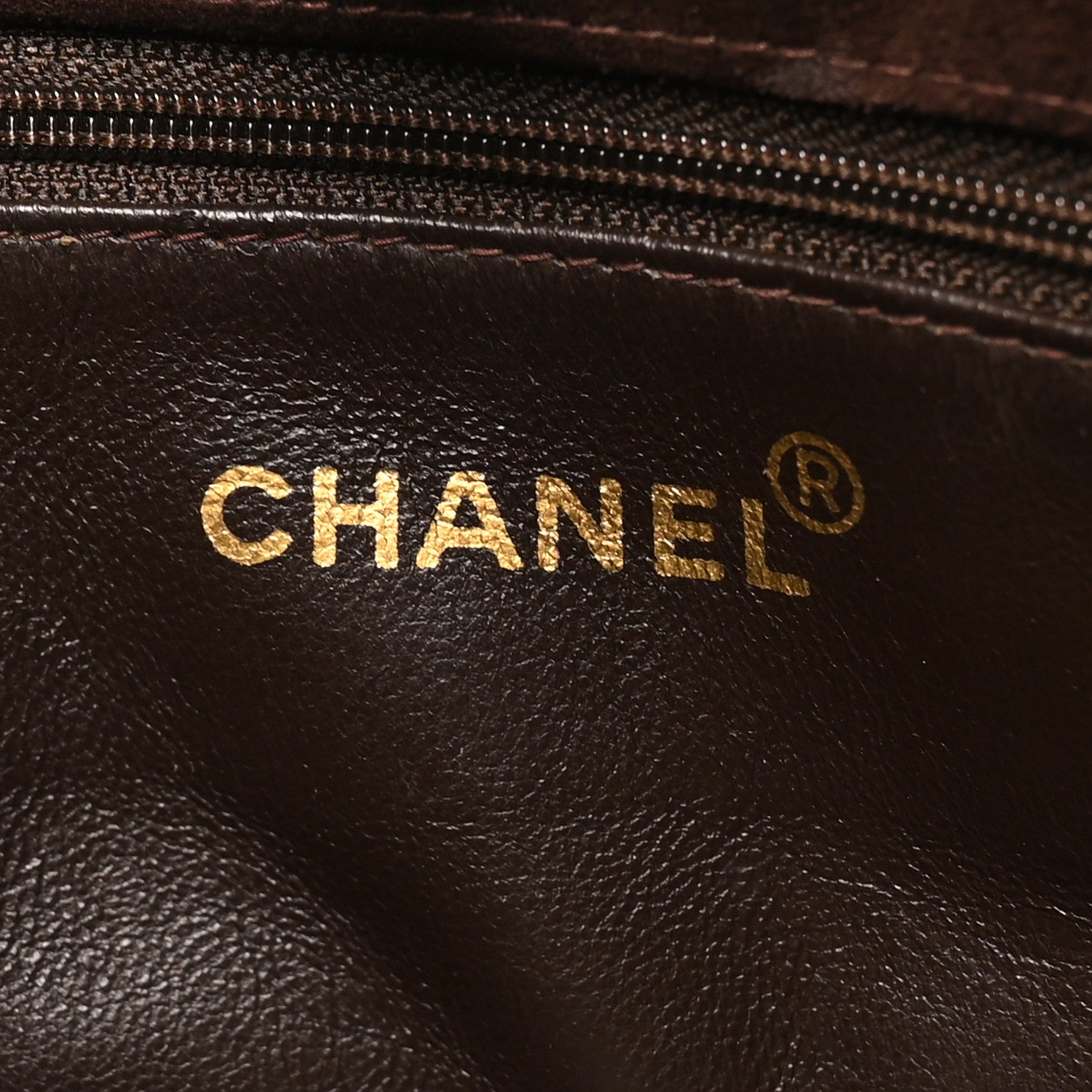 Chanel Suede Quilted Tote Brown 7 of 10