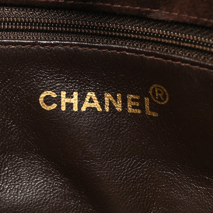 Chanel Suede Quilted Tote Brown 7 of 10