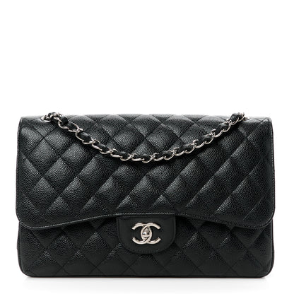 Chanel Caviar Quilted Jumbo Double Flap Black 1 of 11