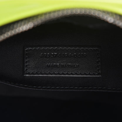 Saint Laurent Patent Calfskin Matelasse Monogram Lou Camera Bag Neon Yellow 8 of 10