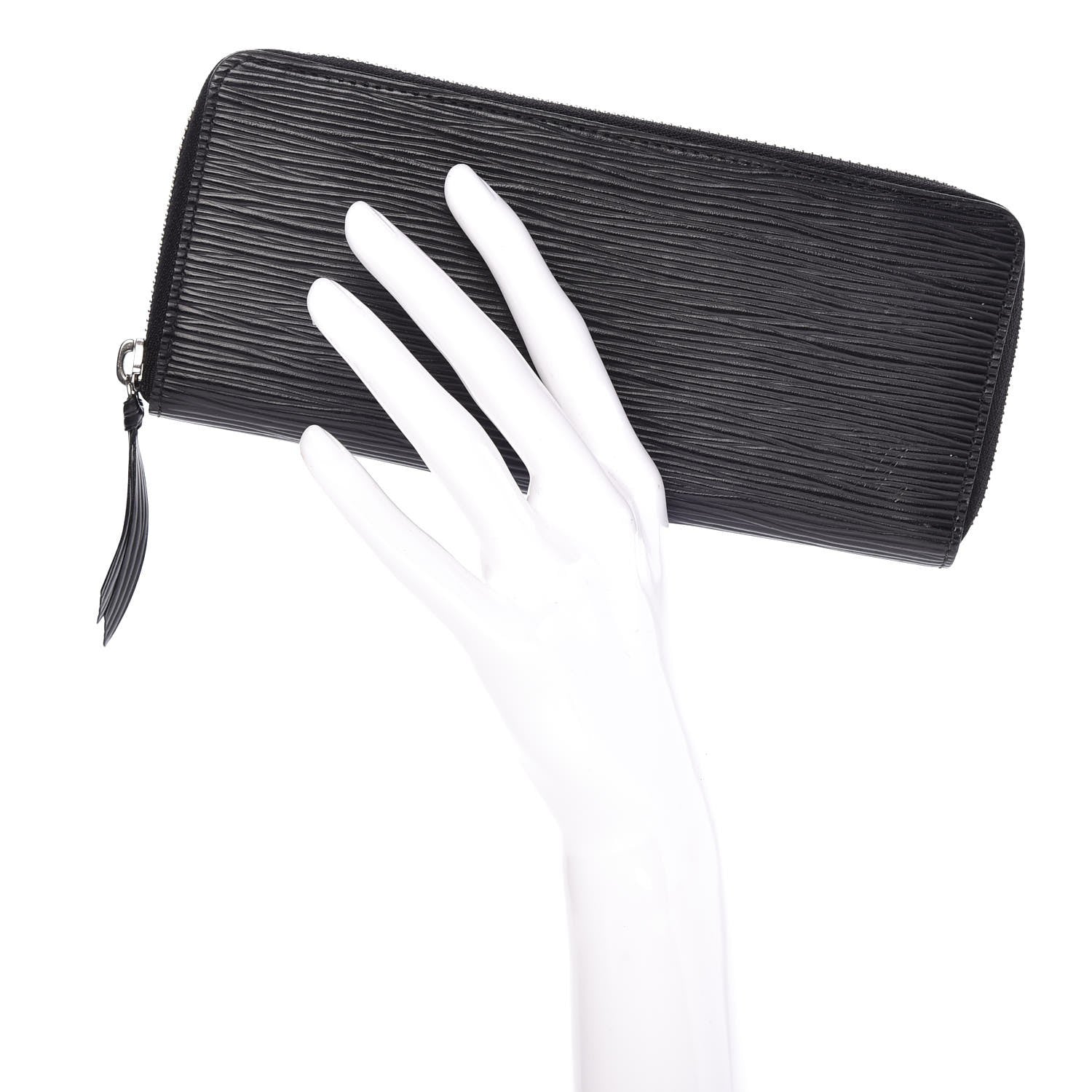 Louis Vuitton Epi Clemence Wallet Black 2 of 7