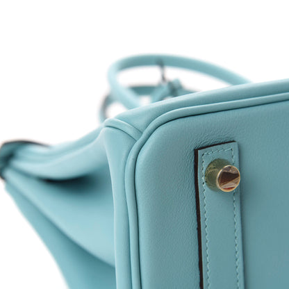 Hermes Swift Birkin 25 Bleu Atoll 8 of 14