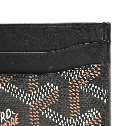 Goyard Goyardine Saint Sulpice Card Holder Black 9 of 12
