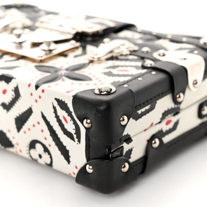 Louis Vuitton Calfskin Graphic Print Petite Malle 9 of 10