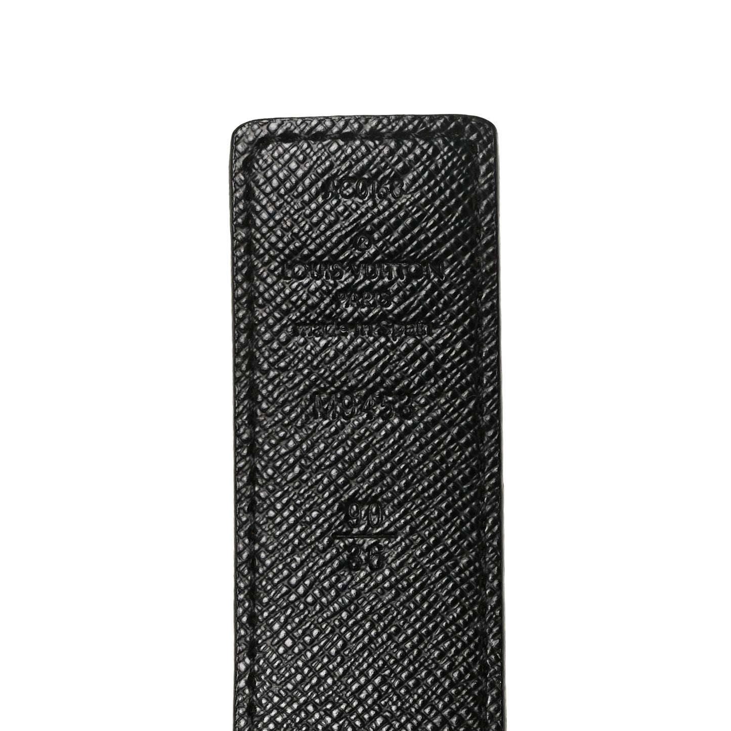 Calfskin Monogram 30mm LV Initiales Reversible Belt 90 36 Black