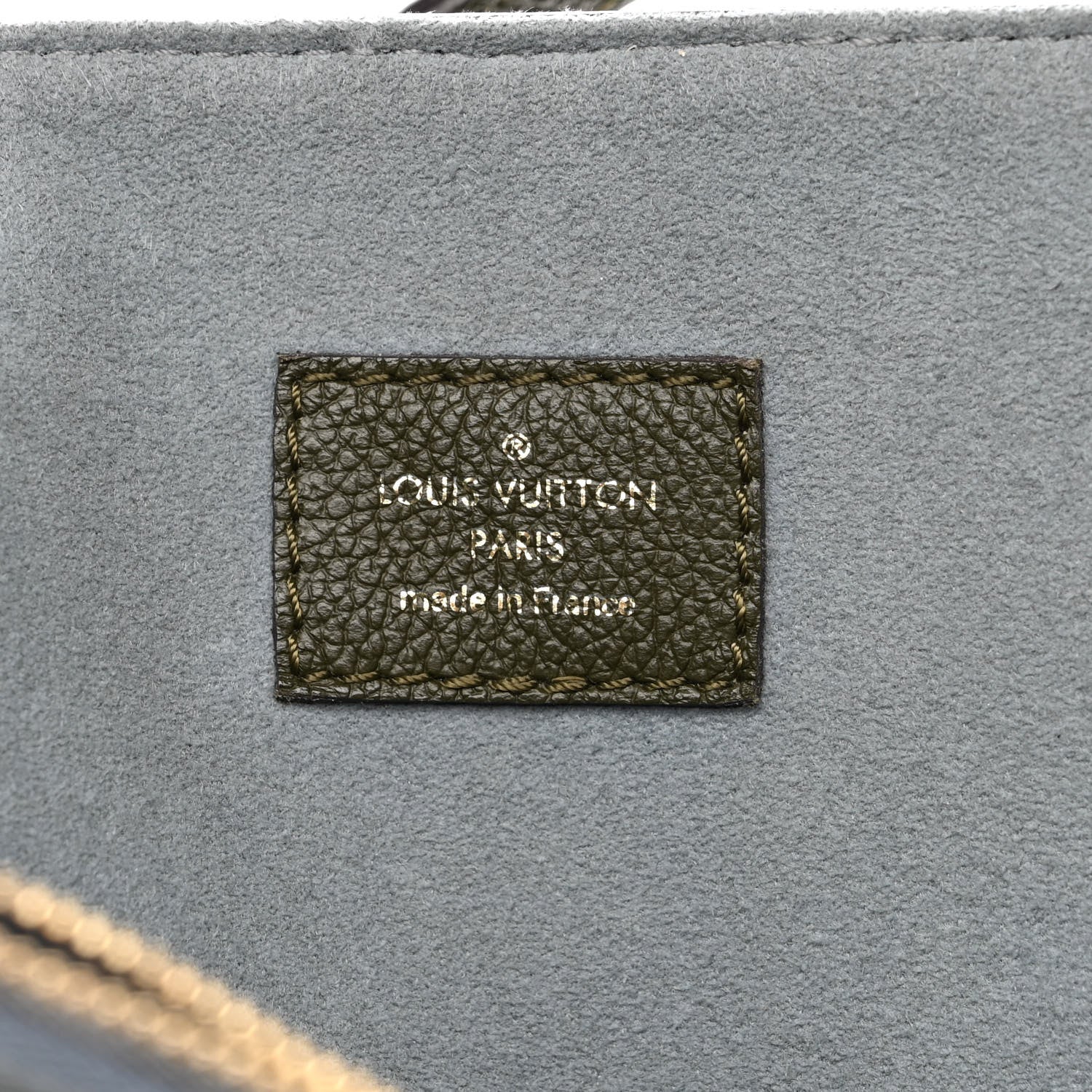 Louis Vuitton Grained Calfskin Lockme Shopper Kaki 6 of 9