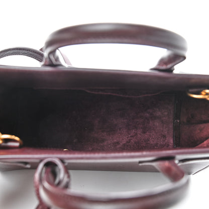Saint Laurent Calfskin Nano Sac De Jour Dark Amaranto 5 of 11