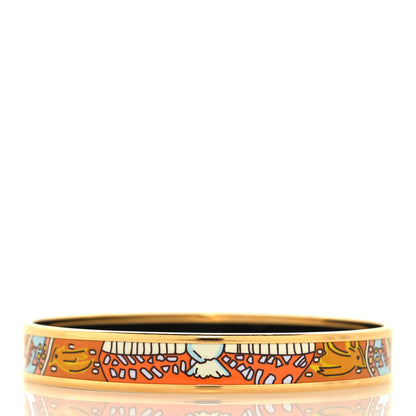 Hermes Enamel Printed Narrow Bracelet 70 3 of 5