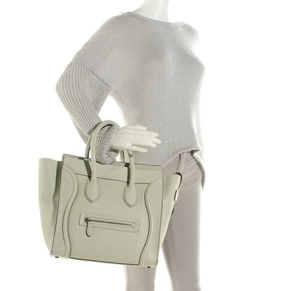 Celine Drummed Calfskin Mini Luggage Lune 2 of 8