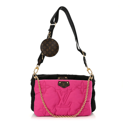 Louis Vuitton Econyl Monogram Pillow Maxi Multi Pochette Accessories Black Fuchsia 1 of 11