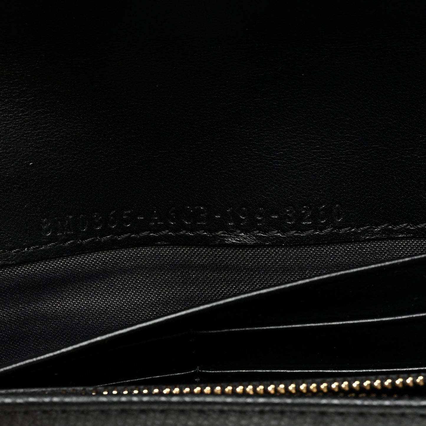 Vitello Cruise F is Fendi Bi-Color FF 1974 Embossed Continental Envelope Wallet On Chain Maya Black