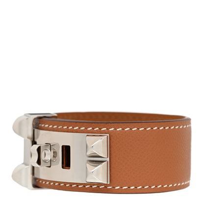 Hermes Epsom Collier de Chien CDC 24 Bracelet Gold 1 of 5